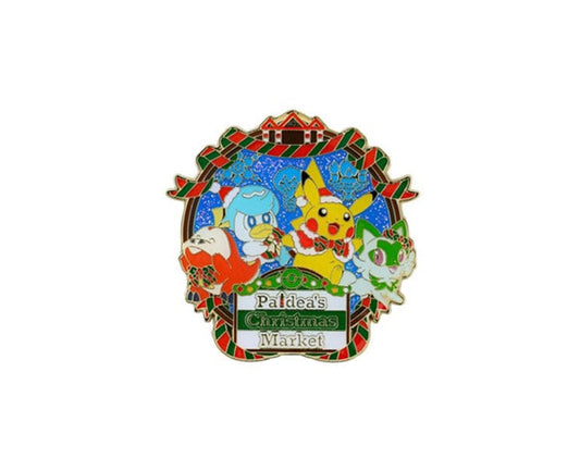 Pokemon Paldea's Christmas Market Logo Pin