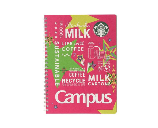 Starbucks Japan Holiday 2023 Pink Canvas Notebook