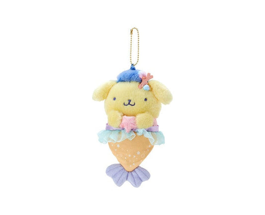 Sanrio Pompompurin Mermaid Keychain Plush