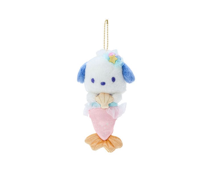 Sanrio Pochacco Mermaid Keychain Plush