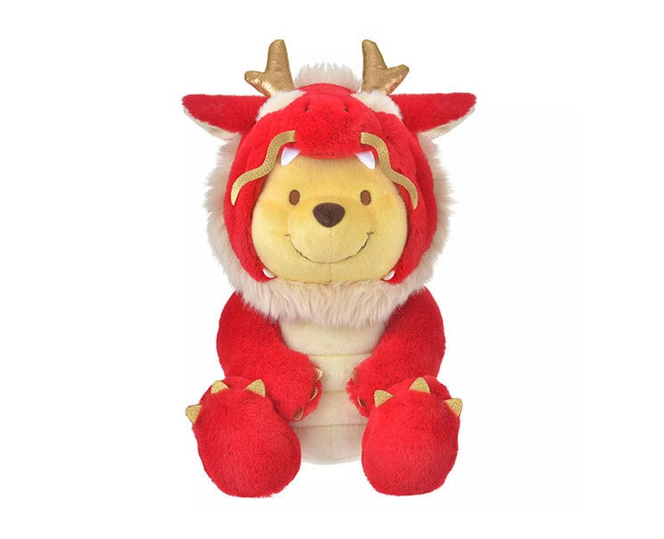 Disney Year of Dragon Red Winnie-the-Pooh Plush (M)