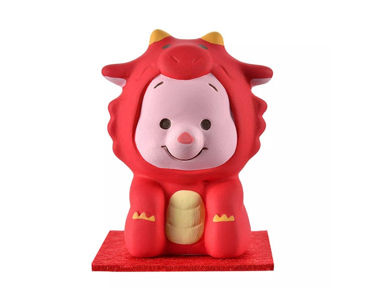 Disney Year of Dragon Red Piglet Okimono Figure