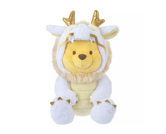 Disney Year of Dragon White Winnie-the-Pooh Plush (S)