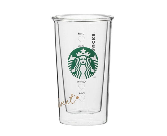 Starbucks Valentine 2024 Double Wall Glass