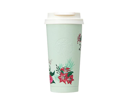 Starbucks Japan Holiday 2023 Poinsettia Mint Tumbler