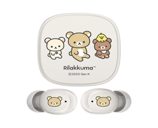 SAN-X Wireless Earphones White Rilakkuma