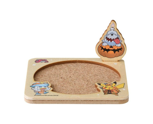 Pokemon Paldea Spooky Halloween Quaxly Wooden Coaster