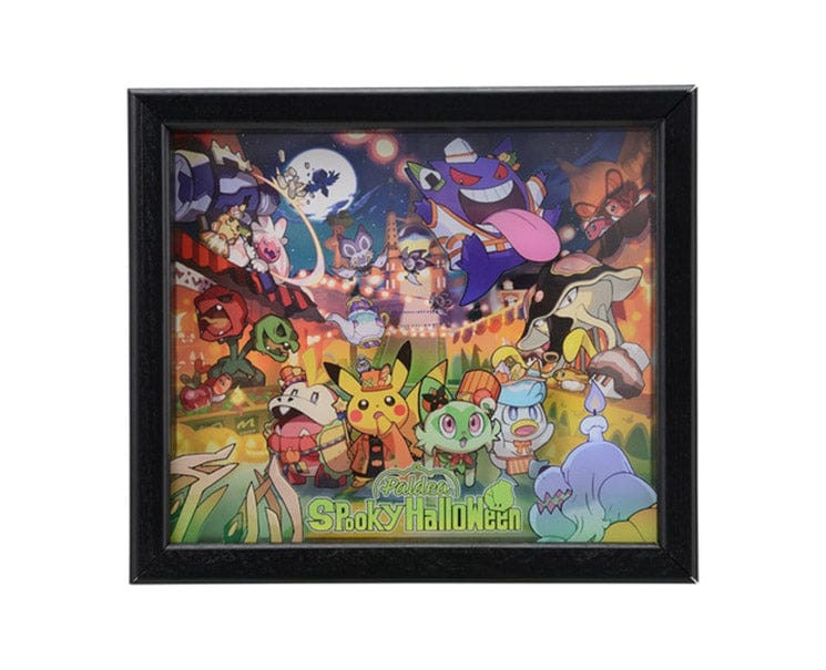 Pokemon Paldea Spooky Halloween Framed Acrylic Painting